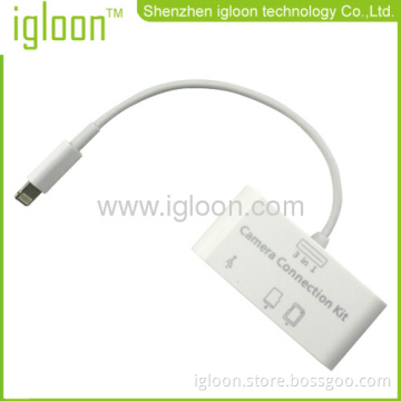3 In 1 Camera Connection Kit Card Reader For Ipad Mini Ipad 4 